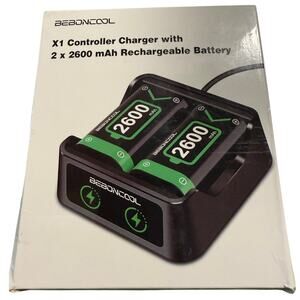Beboncool 2 x2600mAh Rechargeable Battery, Xbox Series Controller, NWT